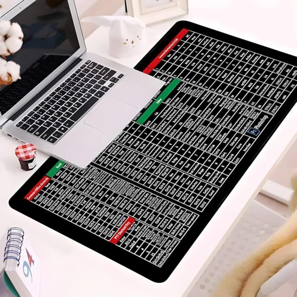 KRESHU Anti-Slip Keyboard Pad | Keyboard Shortcuts Printed S...