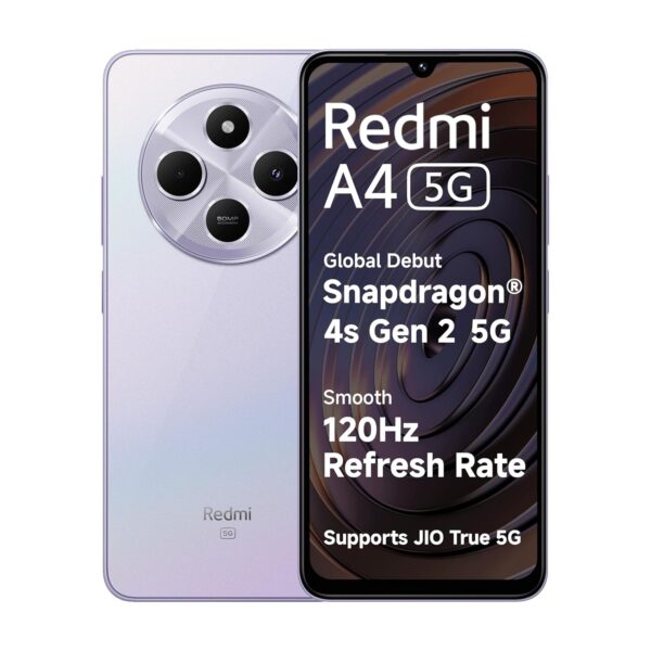 Redmi A4 5G (Sparkle Purple, 4GB RAM, 128GB Storage) | Globa...