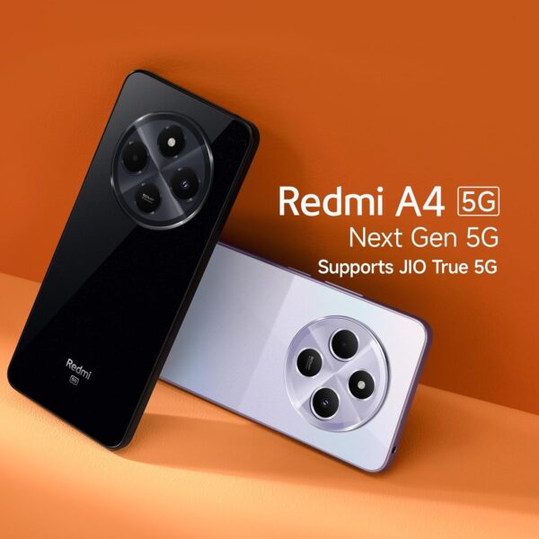 Redmi A4 5G (Sparkle Purple, 4GB RAM, 128GB Storage) | Globa...