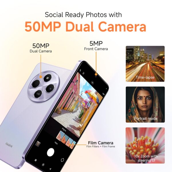 Redmi A4 5G (Sparkle Purple, 4GB RAM, 128GB Storage) | Globa...