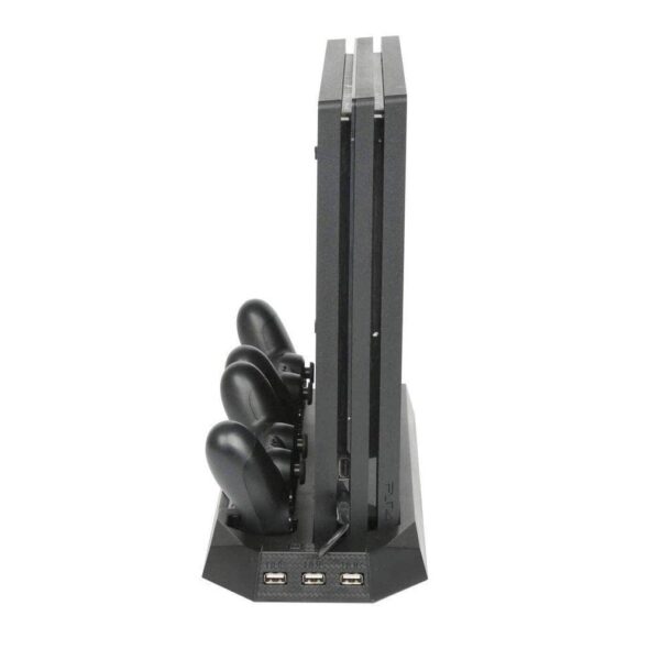 New World PS4 Pro Vertical Stand Cooling Fan Controller Char...