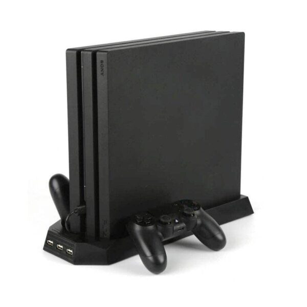 New World PS4 Pro Vertical Stand Cooling Fan Controller Char...