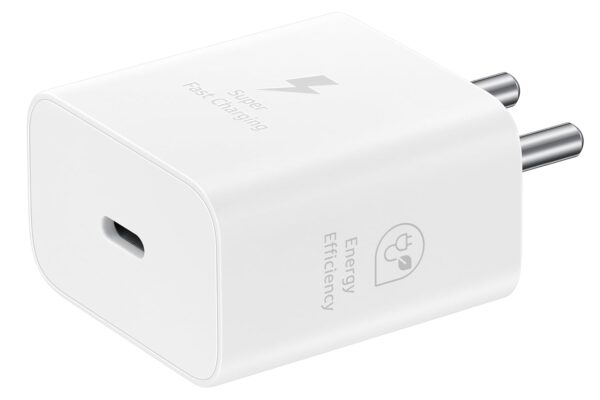 Samsung Original 25W Type-C Travel Adaptor Without Cable, Wh...