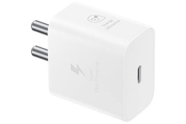 Samsung Original 25W Type-C Travel Adaptor Without Cable, Wh...