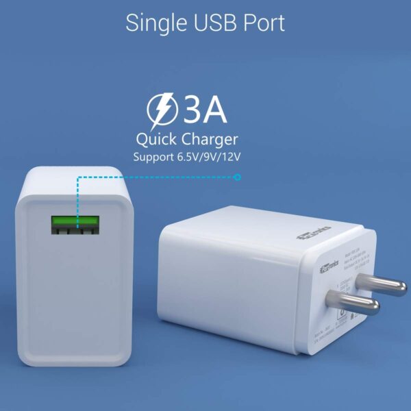 Portronics Adapto ONE POR-1103 3A Fast Charging Adapter with...