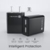 Portronics Adapto 66 2.4A 12w Dual USB Port 5V/2.4A Wall Cha...