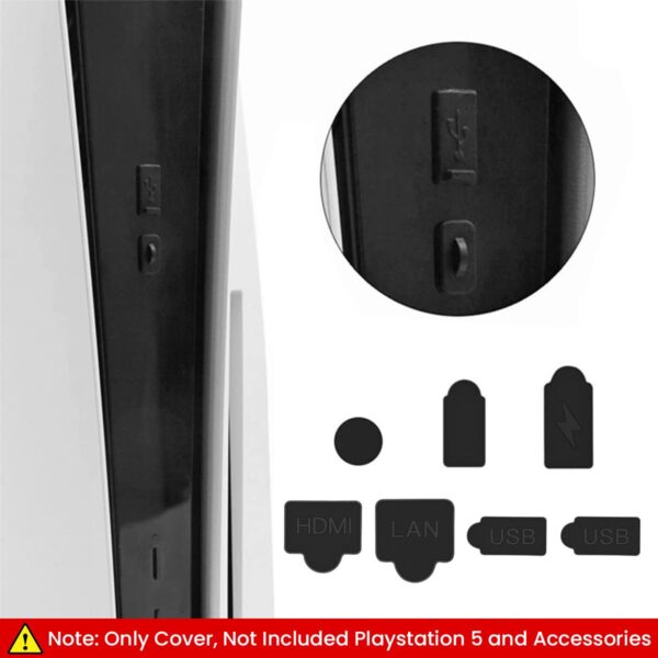 ZORBES® Dust Plug for PS5,9Pcs Dust Plug Kit for PS5/PS5 Sli...