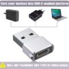 rts 2 Pack Mini USB C Type C Adapter Plug, Type C Female to ...
