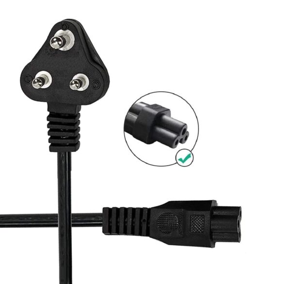 NISHTECH 3 Pin Laptop Power Cable Universal Replacement for ...