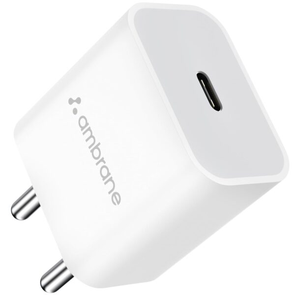 Ambrane 20W Type C Mobile Charger Adapter, Fast Charging for...