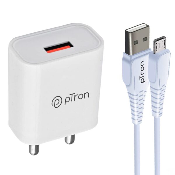 pTron Volta 12W Single Port USB Fast Charger, BIS Certified,...
