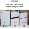 MAINDAIS Horizontal Dust Cover For Transparent PS5 games Con...