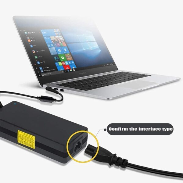 NISHTECH 3 Pin Laptop Power Cable Universal Replacement for ...