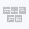 ZEBRONICS Bro 3.5Mm Wired in Ear Earphones, in-Line Mic, Dee...