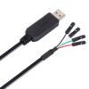 DTECH USB to TTL Serial 3.3V Adapter Cable TX RX Signal 4 Pi...