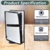 MAINDAIS Vertical Dust Cover For Transparent PS5 games Conso...