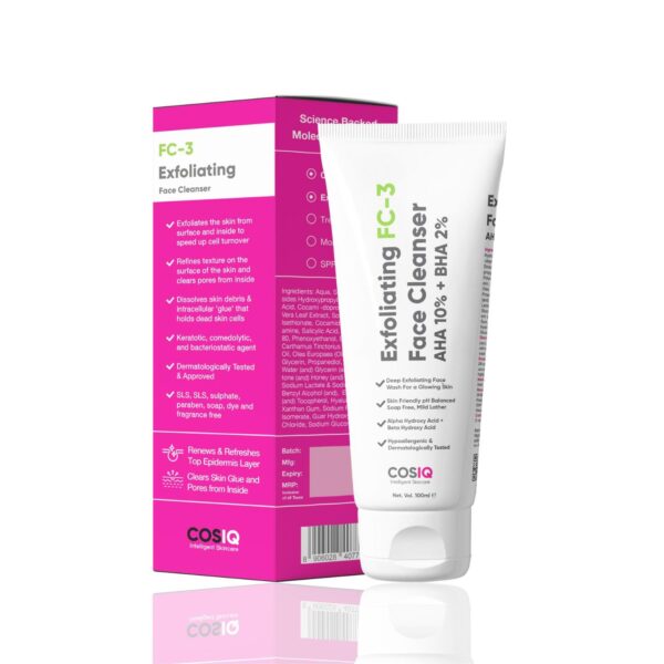 Cos-IQ Exfoliating Face Wash for Oily & Dry Skin | 2% Salicy...