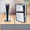 MAINDAIS Vertical Dust Cover For Transparent PS5 games Conso...