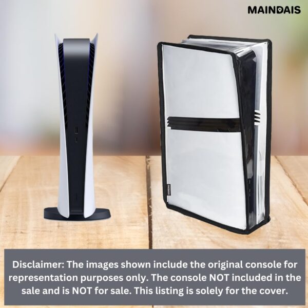 MAINDAIS Vertical Dust Cover For Transparent PS5 games Conso...
