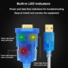 DTECH USB to Serial Adapter Cable DB9 Male RS232 to USB Cord...