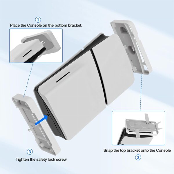 HEATFUN PS5 Slim Console Horizontal Stand, Holder for 2023 P...