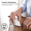 Portronics Adapto 45 22.5W Max Output USB & Type-C Dual Outp...