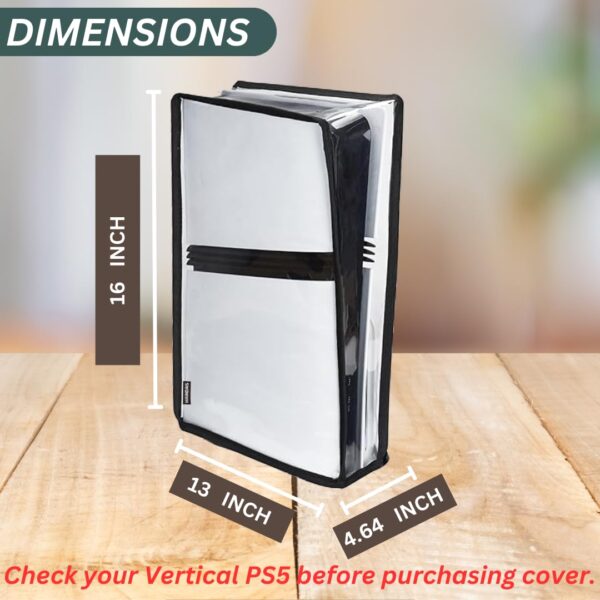 MAINDAIS Vertical Dust Cover For Transparent PS5 games Conso...