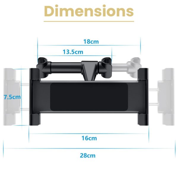Homeaura® Tablet Holder in Car | Car Back Seat Screen Displa...