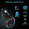 Amkette PowerPro 3Port 60W Car Charger Type C + USB-A | Supp...