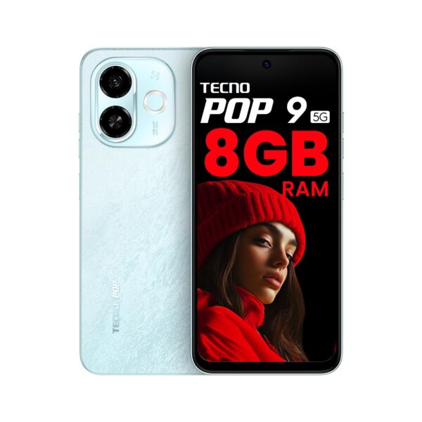 Tecno POP 9 5G (Azure Sky, 8GB+128GB) | D6300 5G Processor |...