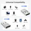rts 2 Pack Mini USB C Type C Adapter Plug, Type C Female to ...