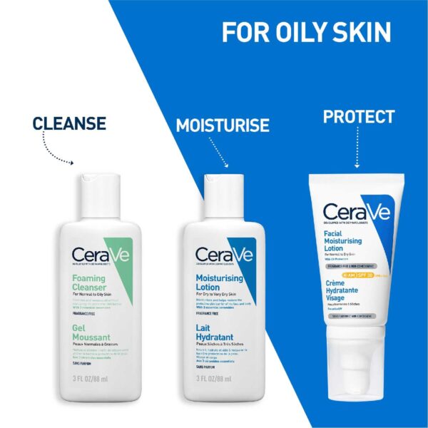 CeraVe Foaming Cleanser For Normal To Oily Skin (88ml) - Der...