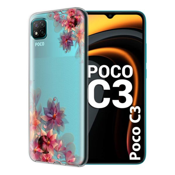Fashionury Basic Case for Poco C3 (Silicone_Multi-Coloured)