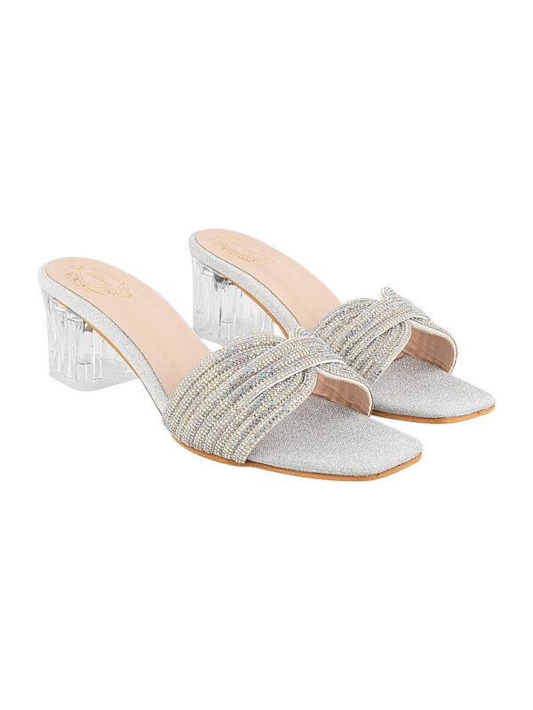 Shoetopia Womens Western Embellished Heels | Cushioned Footb...