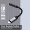 Sounce Type C to 3.5mm Portable Audio Aux Adapter, Connector...