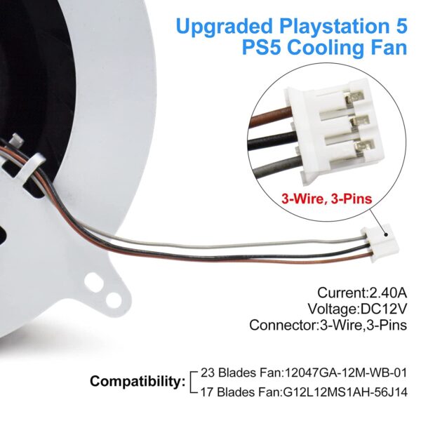New World Internal Cooling Fan Replacement for Sony Playstat...