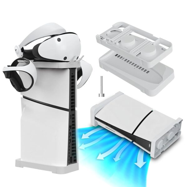HEATFUN PS5 Slim Console Horizontal Stand, Holder for 2023 P...