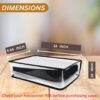 MAINDAIS Horizontal Dust Cover For Transparent PS5 games Con...