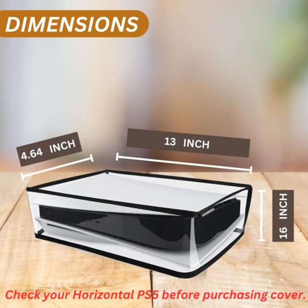 MAINDAIS Horizontal Dust Cover For Transparent PS5 games Con...