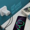 Portronics Adapto 66 2.4A 12w Dual USB Port 5V/2.4A Wall Cha...