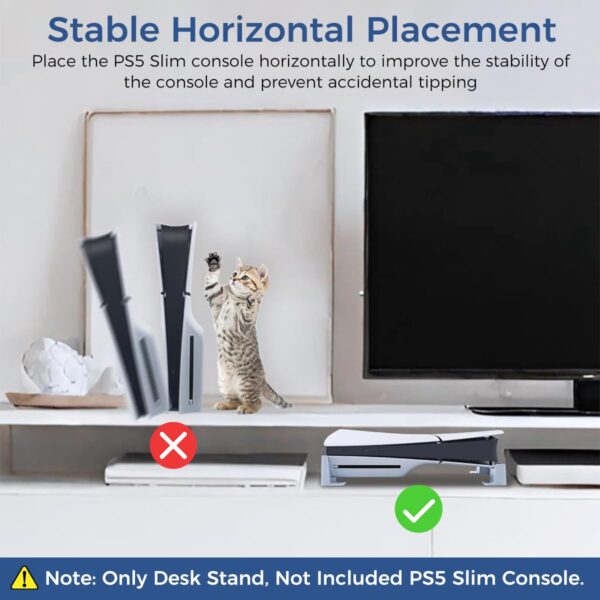 ZORBES® Desk Stand for PS5 Slim/Pro Console,Horizontal Stand...