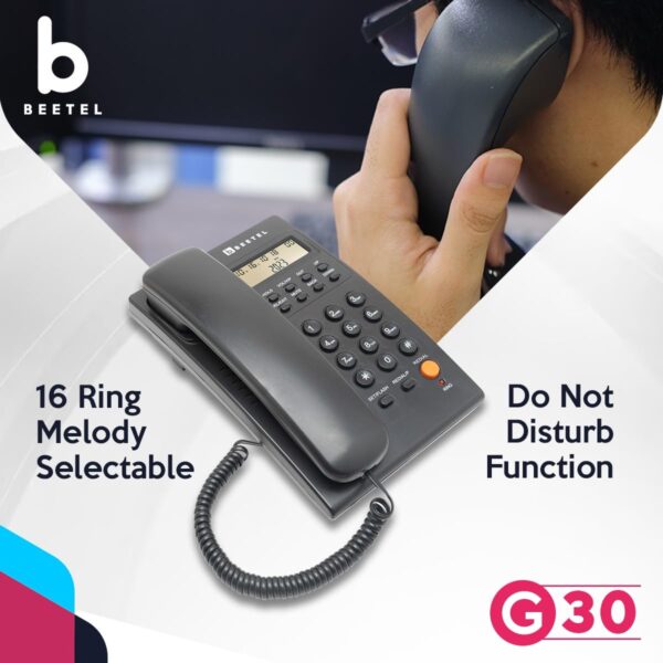 Beetel G30, TEC Certified, Caller ID Corded Landline Phonelc...