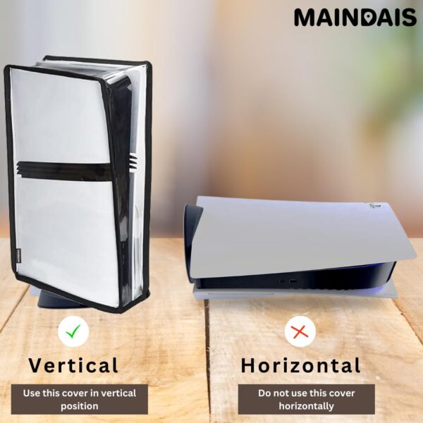 MAINDAIS Vertical Dust Cover For Transparent PS5 games Conso...
