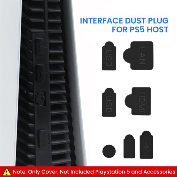 ZORBES® Dust Plug for PS5,9Pcs Dust Plug Kit for PS5/PS5 Sli...