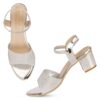 Smart & Sleek Women's Sequins Block Heels Fashion Sandals fo...