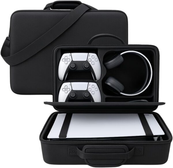 PSS PS5 Travel Bag Briefcase Hard Shell Carrying Case for PS...