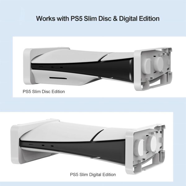 HEATFUN PS5 Slim Console Horizontal Stand, Holder for 2023 P...