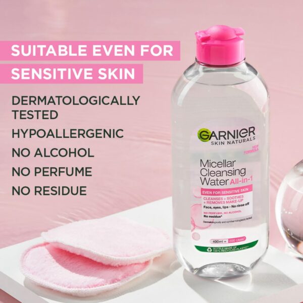 Garnier Skin Naturals, Cleansing Water, Hydrating & Soothing...