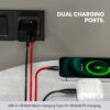 Portronics 20W Adapto 20B Dual Port (Type C PD & USB-A) Fast...