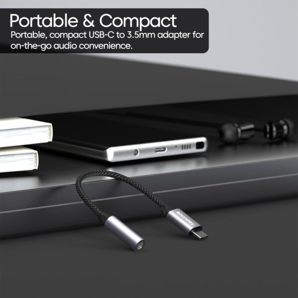 Sounce Type C to 3.5mm Portable Audio Aux Adapter, Connector...